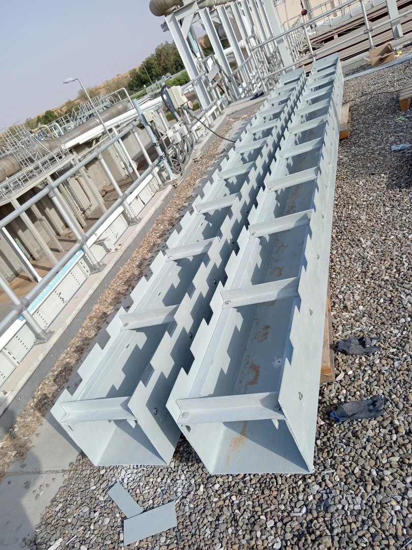 GRP PRIMARY SETTLER OUTLET CHANNEL